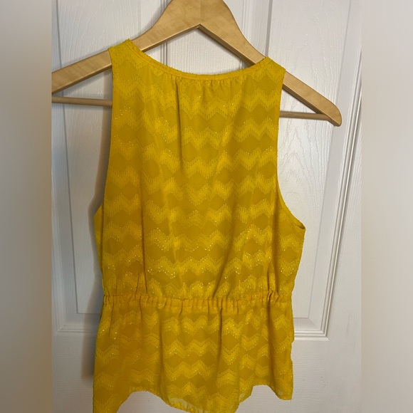 NWT Ramy Brook Maddy Yellow/Gold Sleeveless Top - Picture 5 of 5